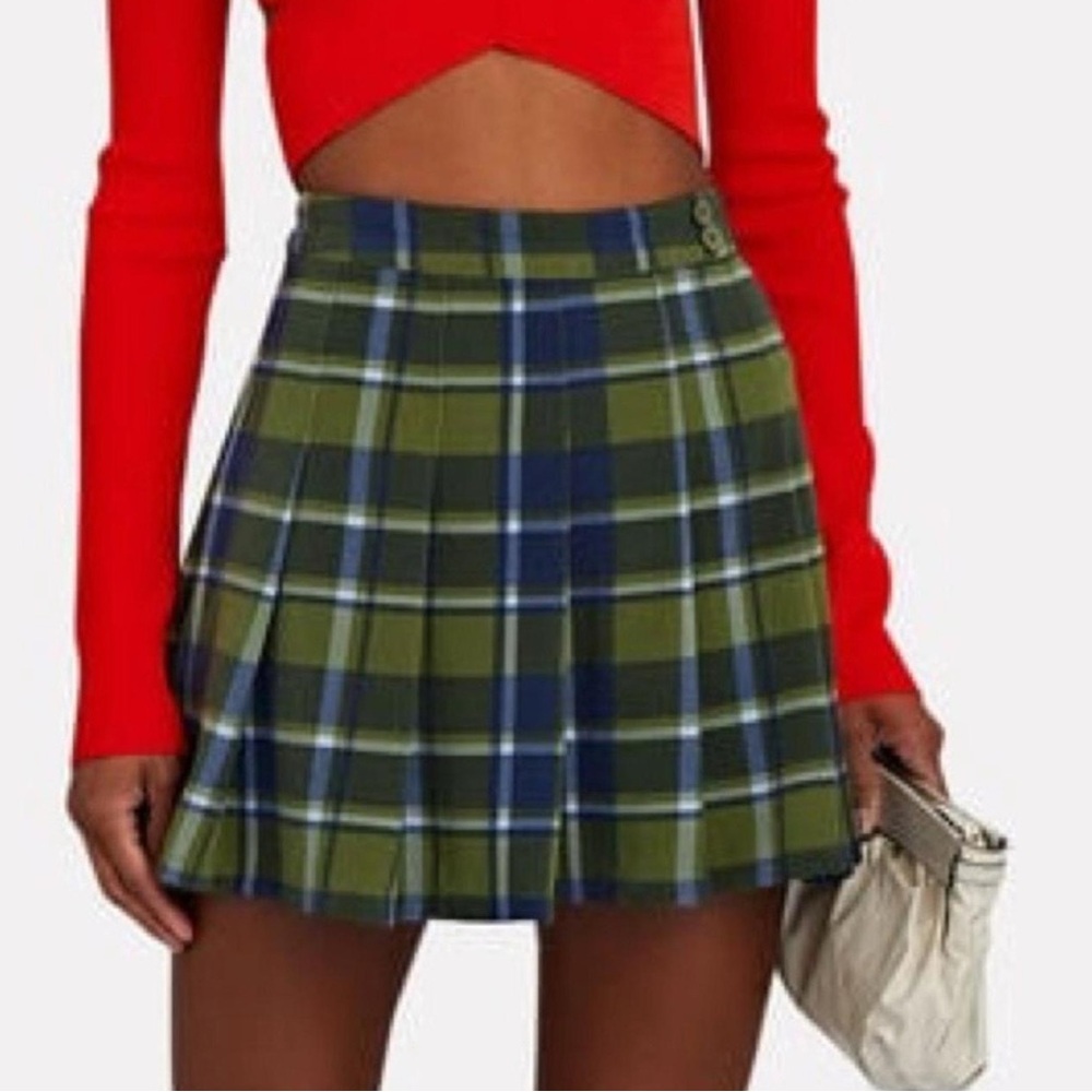 We Wore What plaid pleated tennis skort